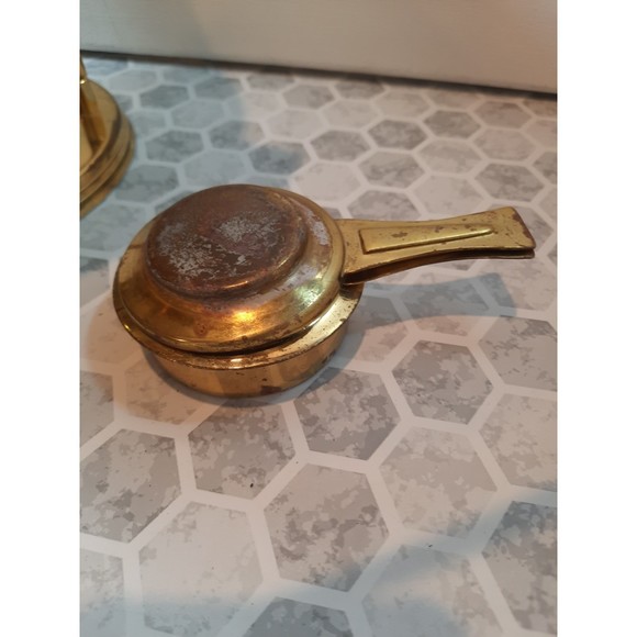 Vtg Dorlyn Silversmith Solid Brass Chafing Dish Serving Buffet - Picture 7 of 10